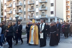 In processione con Sua Eccellenza Mons. Bregantini Arcivescovo Metropolita di Campobasso Bojano