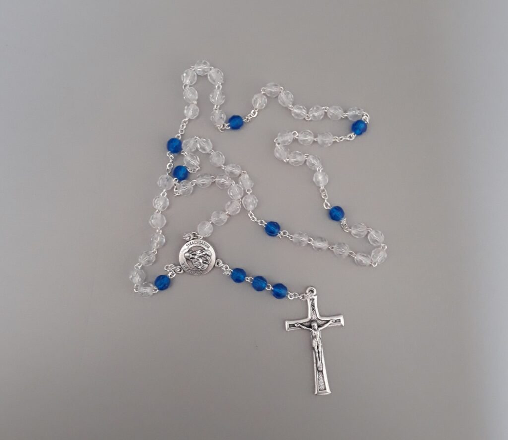 Coroncina Delle Lacrime Di Maria Corona del Santo Rosario della Madonna delle Lacrime in cristallo