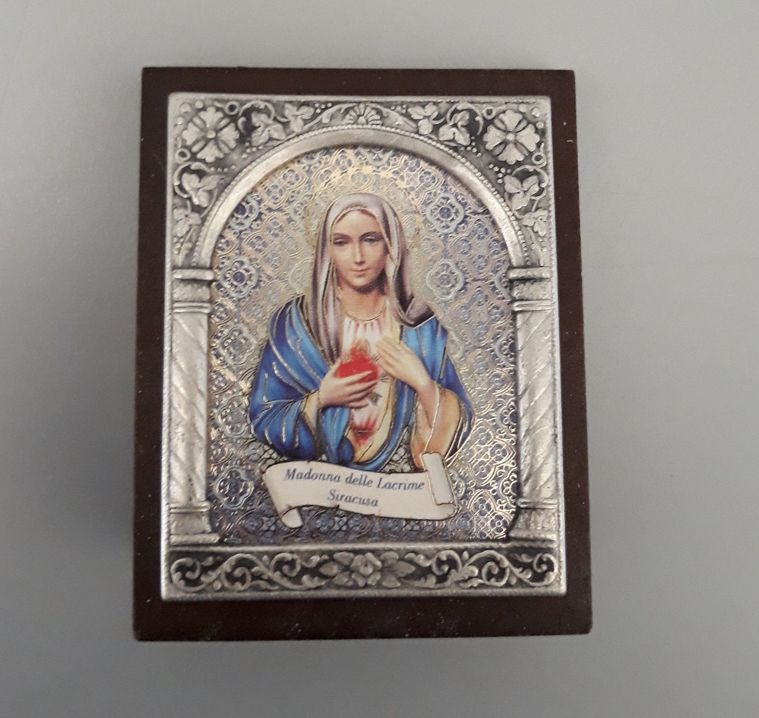 Quadretto in legno – Santuario Madonna delle Lacrime di Siracusa